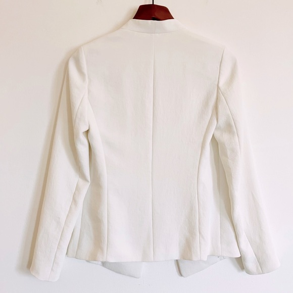 EUC! Aritzia BABATON Keith Blazer Open Front Power Jacket in White Size 2 - Picture 7 of 13